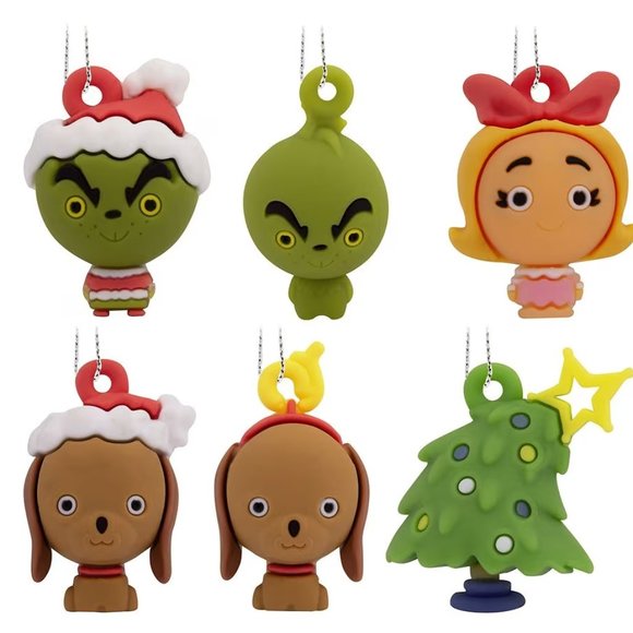 Grinch Mini Chistmas Tree Ornaments - Picture 2 of 10